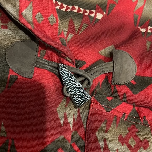 Ralph Lauren jeans LRL cardigan size L Aztec print toggle sweater southwestern - Picture 2 of 9